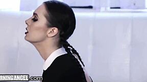 Marley Brinx Rips Fishnets For Intense Big Dick Fucking