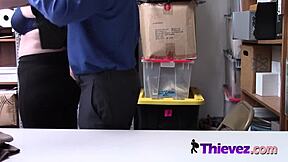 Thick White Chick Gets Fucked Doggystyle On Investigator's Monster Cock