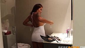 Jenny, the sweet girl next door, loves hard sex