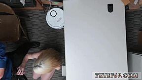 i am a petite blonde teen stripping in the bathroom and getting into double trouble with police