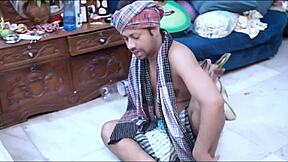 Indian babe with tight pussy takes a big cock deep, getting cum inside her juicy body