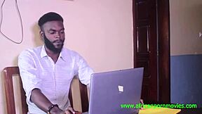 The businessman fantasizes about threesome fucking with milf in the office.