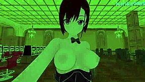 Shizuka and Beatrix in intense bunny girl sex