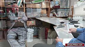 Mall Officer Fucks Teen Shoplifter In Office?