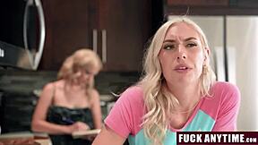 I'm banging my stepsis while stepmom's busy with groceries.