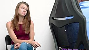 Petite Teen Feels Every Hard Thrust from Fit Cop in Office.