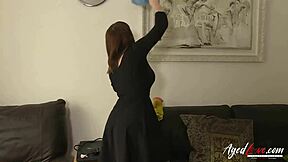 british mature lacey starr hints at big tits blowjob in hardcore agedlove scene