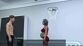 Femdom mistress in space owes kisses but gets cock instead