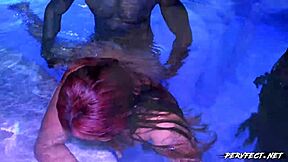 wild chick gets banged out in a pool