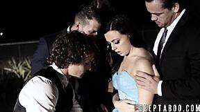 Hey, wanna watch hung perverts gangbang one cute teen together?