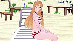 Asuna yuuki and sinon asada have intense sex in this sword art online hentai