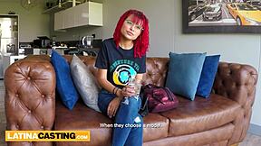 petite latina redhead pounded by big cock