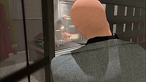 This cartoon features grandpa and a young girl with big tits in hardcore fucking