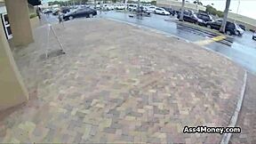 i'm a perky blonde amateur getting paid for a hardcore blowjob in public pov