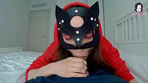 petite lilith cain swallows a load of thick cum