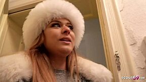 german scout picks up sweet latina tourist bella in berlin