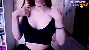 First time chasing a wild nipple orgasm as a teen 😳