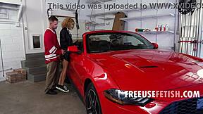 tiny girl calmly talks while friend freeuses her in car.