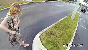 i'm a perky blonde amateur getting paid for a hardcore blowjob in public pov