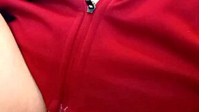 wow! petite brunette pisses showing open pussy and big tits!