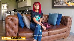 petite latina redhead pounded by big cock