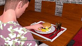 helping the hot redhead president in 3d cartoon