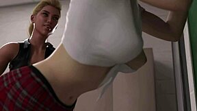 Waterworld - Teacher Gets Cum Filled in Episode 1 Scene 84