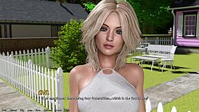 helping the hot redhead president in 3d cartoon