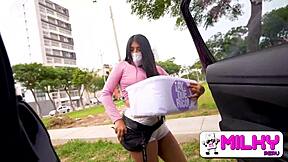 kari the peruvian vendor gets fucked outdoors