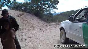 Border Patrol Cop Fucked By Agent Outdoors – Who Wins?