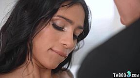 Latina bombshell Alejandra Rico takes a huge dick deep in her bubble butt.