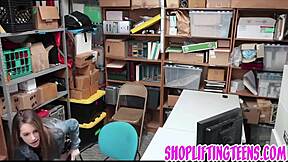 Slutty Delinquent Sucking and Banging Mall Cop for Cumshot