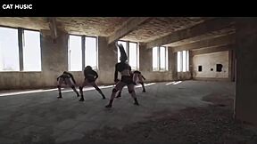 huge ass dancing leads to cum explosion!