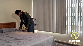 Two Petite Latin Teens Ride Padrastro In Intense Cowgirl Threesome Sex.