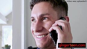 Sexy ginger babe with petite 18+ body, bouncy ass, and small tits