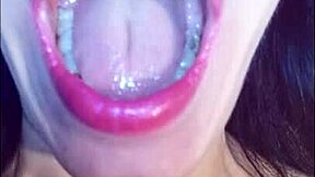 Extreme teasing with dirty talk for mouth fetish fans in HD!