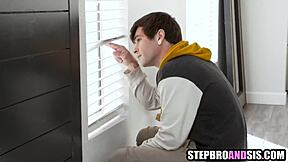 cute lesbian stepsisters with stepbrother