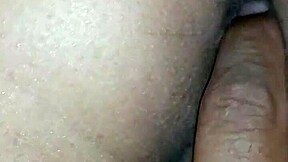 Young teen's tight ass versus her eager pussy in anal play.