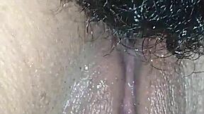 Young teen's tight ass versus her eager pussy in anal play.