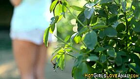 Teen Lesbian Fingers Tight Pussy in First-Time Scene.