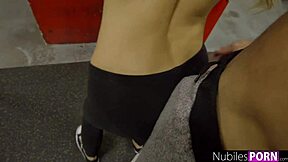 petite kenzie reeves gets tight teen pussy stretched by monster cock