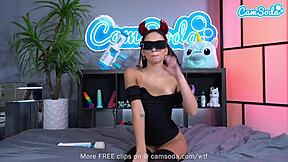 Camsoda - cute teen 18+ plays with magic wand