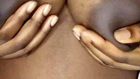 Ebony BBW Rides Cucumber in Juicy Solo Food Play