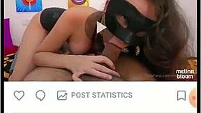 melina bloom gave the best blowjob and got cum