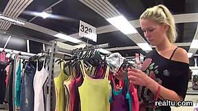 Man, this Czech chick got seduced at the mall and pounded POV