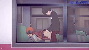 futaba sakura and ann takamaki fuck ren amamiya in persona 5 hentai