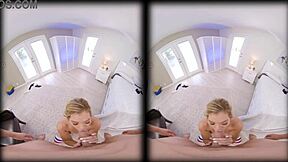 Vrconk parodies sucking in VR porn with favorite dude