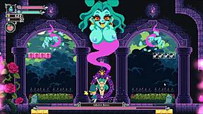 flip witch pixel hentai game ep 13 monster cock titjob and facial cumshot.