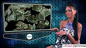 Wow, Raven Bay strips and gets fucked by a huge cock!