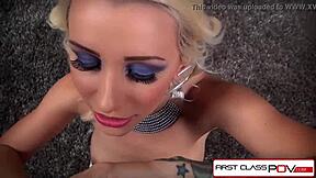 Damn! Stevie Shae Sucks Huge Dick With Big Boobs Bouncing!